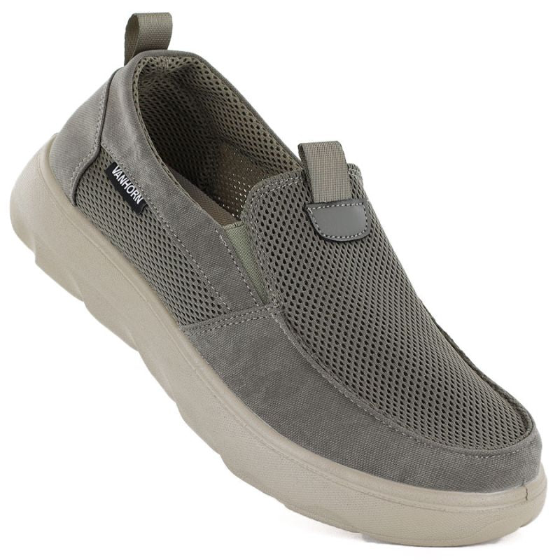 Men's Khaki Slip-On Shoes Vanhorn WN32302 VanHorn