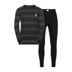 Odlo Set long ACTIVE WARM ECO SET children's underwear set size 164cm Black-Gray Odzież militarna/Bielizna termoaktywna Your Sports Performance