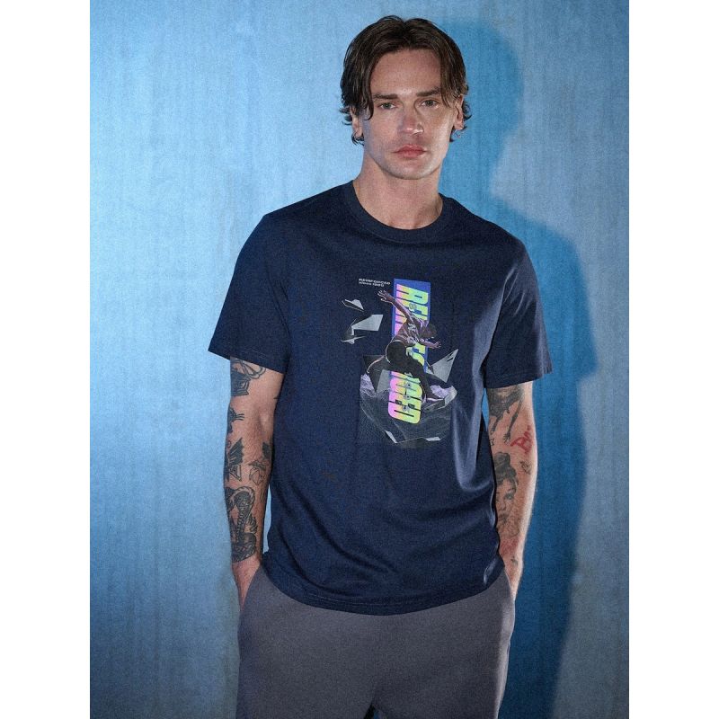 Men's regular printed T-shirt 4F 4FRSS26TTSHM3659-31S 4f