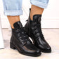 Insulated flat-heeled ankle boots Jezzi W JEZ412A, black Footwear/Outdoor/Jezzi Your Sports Performance