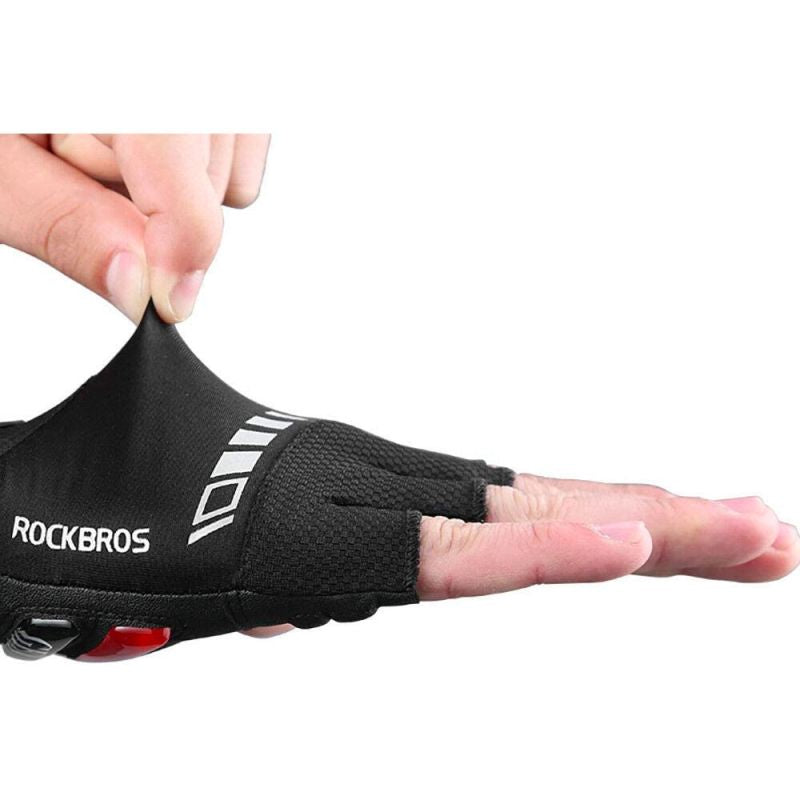 Rockbros S143-BK L cycling gloves with gel inserts - black Rockbros