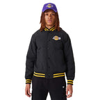 New Era NBA Los Angeles Lakers Script Bomber Jacket - 60332205 New Era