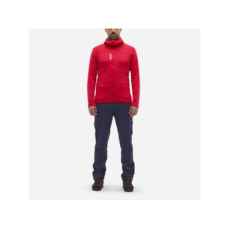 MILLET FUSION GRID HOODIE M red
