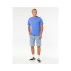 Men's RIP CURL Fade Out Icon Tee Blue