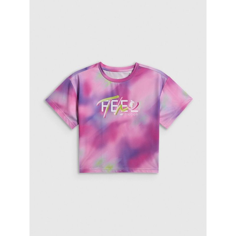 Girls' quick-drying sports T-shirt 4F 4FJRSS26TFTSF2394-90A 4f