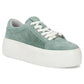 Women's leather sneakers openwork green Filippo DP7520/26 Filippo