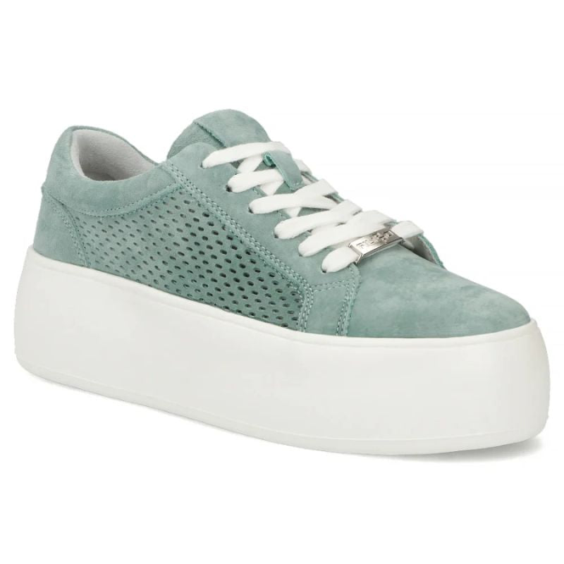 Women's leather sneakers openwork green Filippo DP7520/26 Filippo
