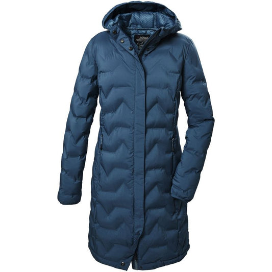 Killtec KOW 9 Women's Winter Parka Quilted Hooded Long Waterproof Blue (41806/744) In preparation Your Sports Performance