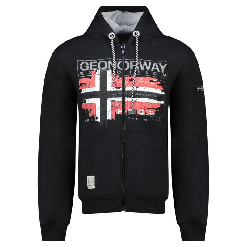 Geographical Norway Grusty DB 100 M sweatshirt WZ3083H/GN-Black Clothing/Outdoor/Geographical Norway Your Sports Performance