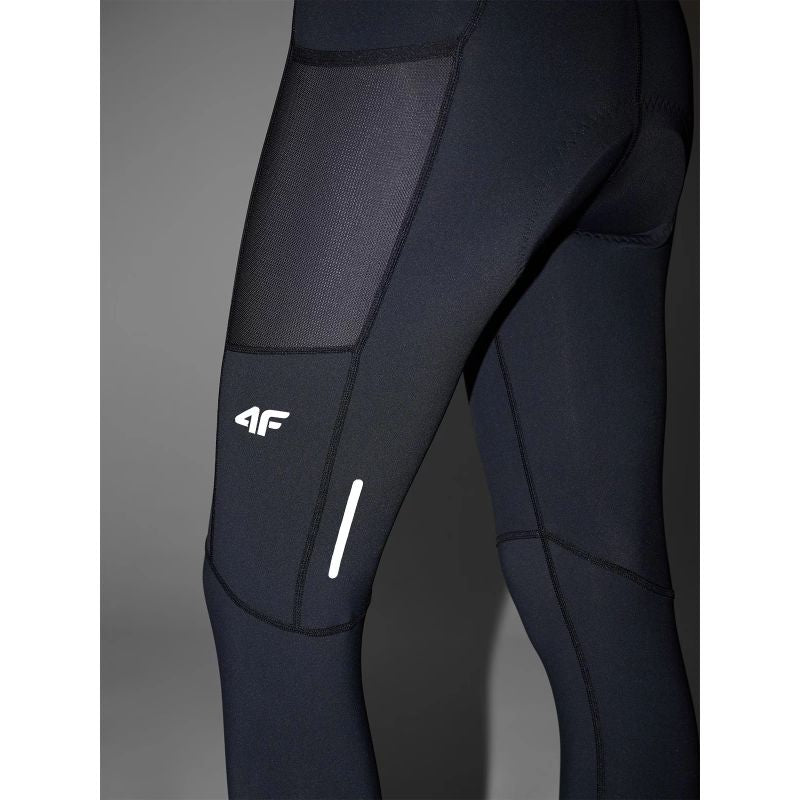 Women's cycling leggings with gel-foam padding and suspenders 4F 4FWSS25TFTIF331-20S *Kategoria tymczasowa Your Sports Performance