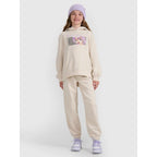 Girls' sweatshirt with hood, open, 4F 4FJRAW25TSWSF2294-11S *Kategoria tymczasowa Your Sports Performance