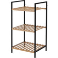 SHELF SHOE RACK 3 LEVELS 38x32.5x70CM BAMBOO EXCELLENT HOUSEWARE Footwear Your Sports Performance