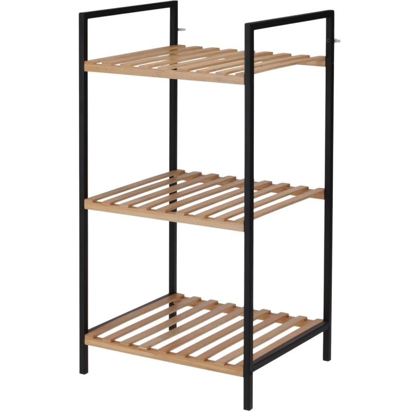 SHELF SHOE RACK 3 LEVELS 38x32.5x70CM BAMBOO EXCELLENT HOUSEWARE Footwear Your Sports Performance