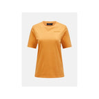Peak Performance W Original Small Logo Tee Orange Peak Performance