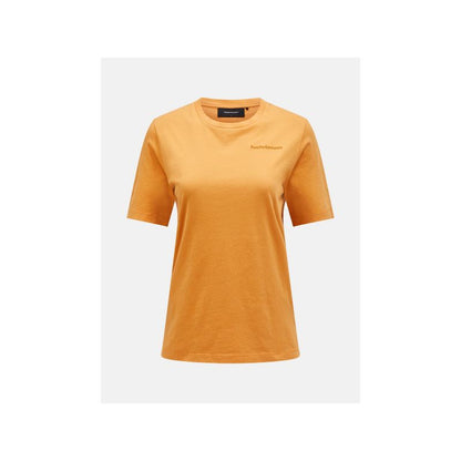 Peak Performance W Original Small Logo Tee Orange Peak Performance