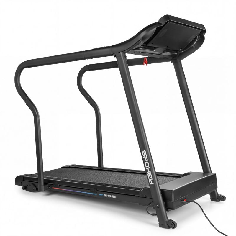 Spokey MOVI electric treadmill with handrails
