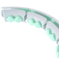 Hula hoop HMS HHW06 with studs, weight and counter green In preparation Your Sports Performance