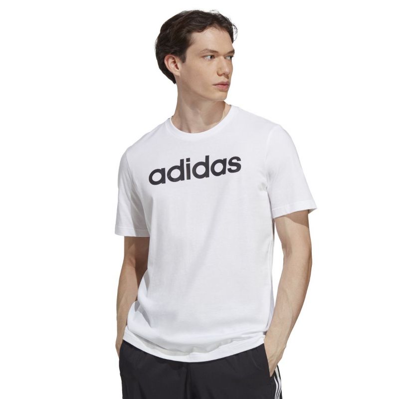 adidas Essentials Single Jersey Linear Embroidered Logo Tee M IC9276 Clothing/Training Adidas