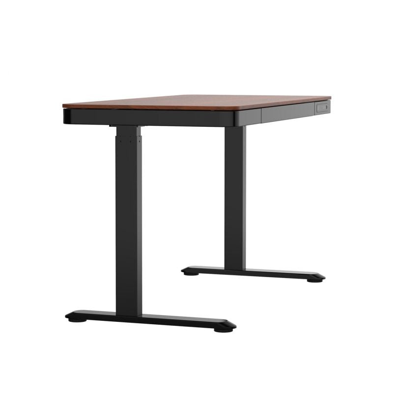 Urevo U1 Smart Walkingpad Treadmill + TUCKANO Electrically Adjustable Desk Black/Walnut In preparation Your Sports Performance