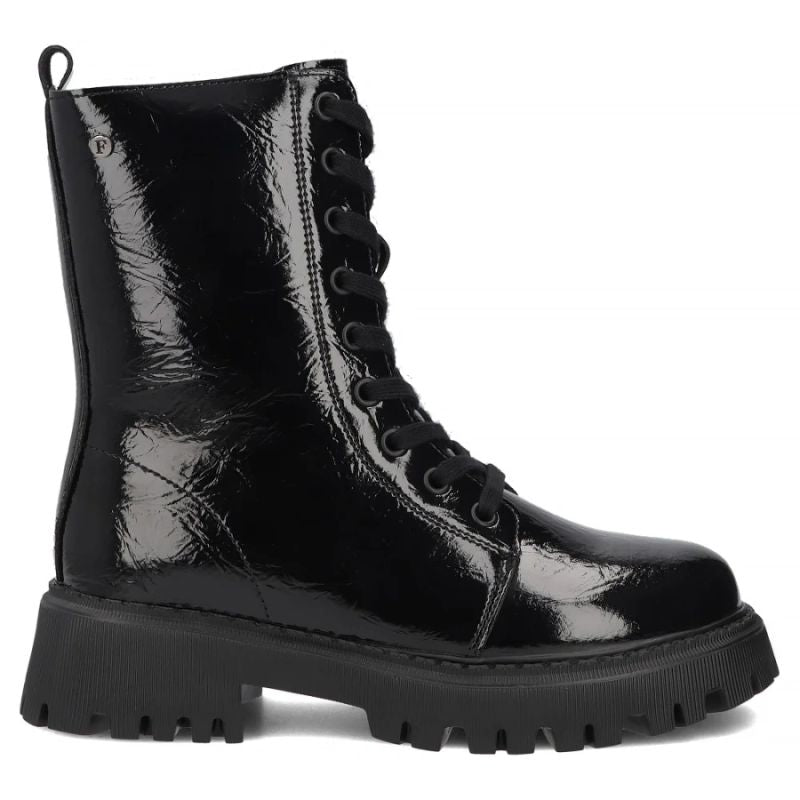 Women's patent leather ankle boots, black Filippo DBT8288