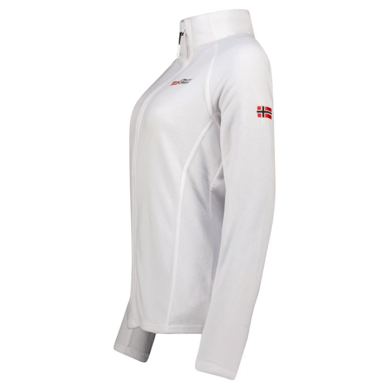 Geographical Norway TUG FZ WHITE DB LADY 268 Women’s Fleece Jacket (WA1726F/GN-WHITE)