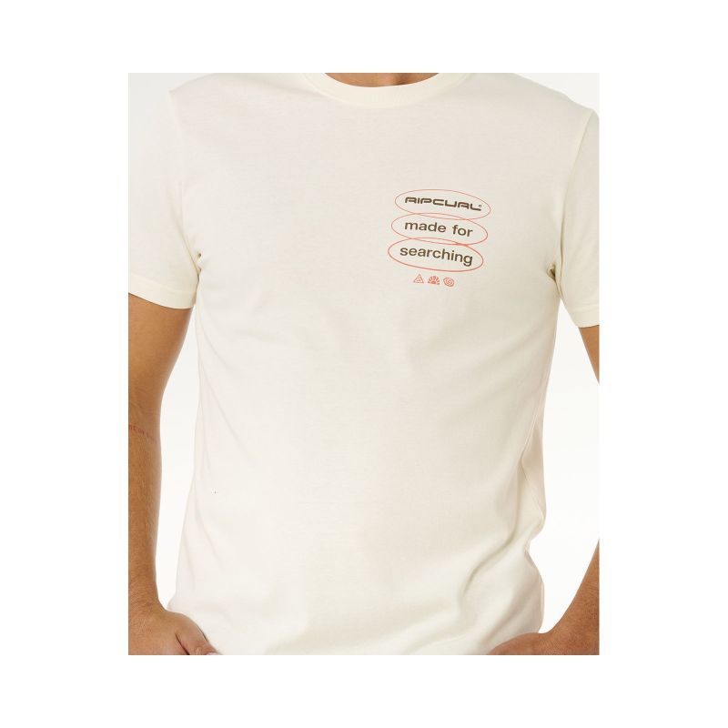 Men's RIP CURL Vaporcool Search 3 Stacks Tee White