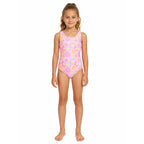 Girls' one-piece swimsuit 4F 4FJRSS26USWSF130-95A