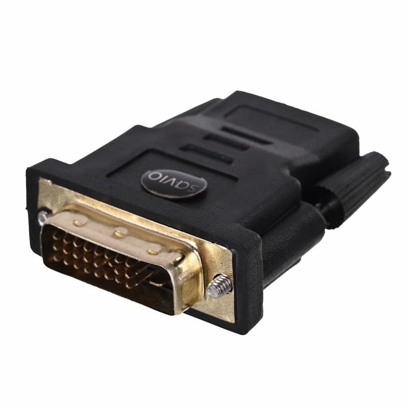 SAVIO cl-21 adapter (HDMI F - DVI-D M; black) Kable i adaptery/Adaptery, przejściówki Your Sports Performance