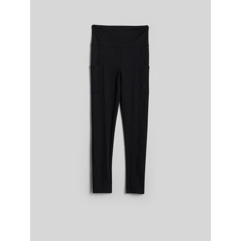 Women's ribbed knit leggings 4F 4FRAW26TTIGF357-20S