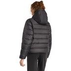 Women's adidas Essentials Climawarm Light Down Hoodie Jacket Black KC1580 In preparation Adidas
