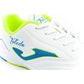 Joma Toledo JR 2602 indoor football shoes for kids, white