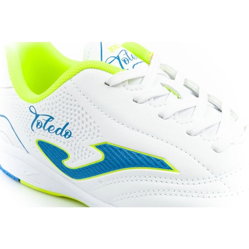 Joma Toledo JR 2602 indoor football shoes for kids, white