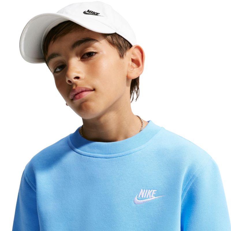 Nike Sportswear Club Fleece Kids' Sweatshirt Light Blue FD3006 497