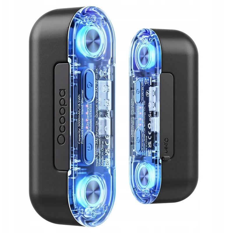 Electric heater black UT4103 Ocoopa Akcesoria sportowe i turystyczne/Ogrzewacze do rąk Your Sports Performance