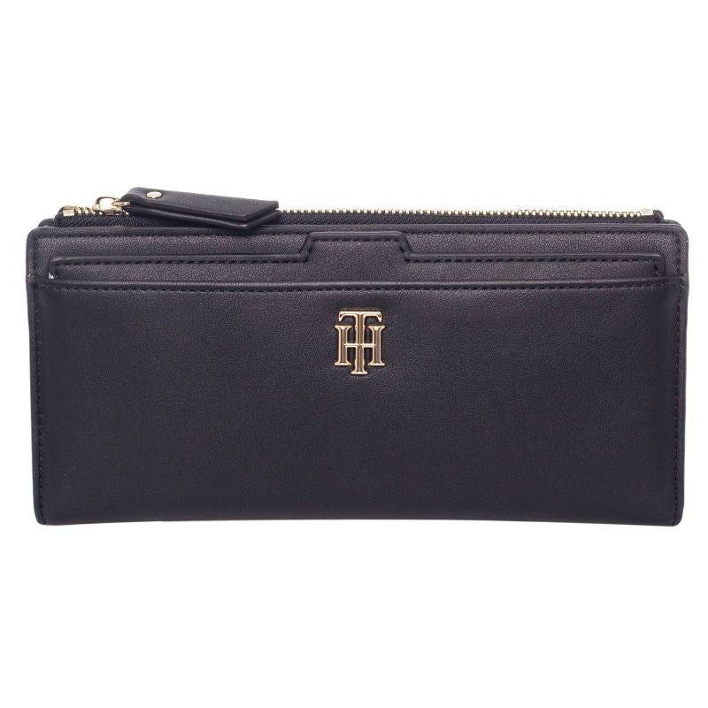 Tommy Hilfiger Seasonal Slim Women's Wallet Black - AW0AW08917 0GJ Akcesoria i sprzęt koszykarski/Saszetki, nerki Your Sports Performance