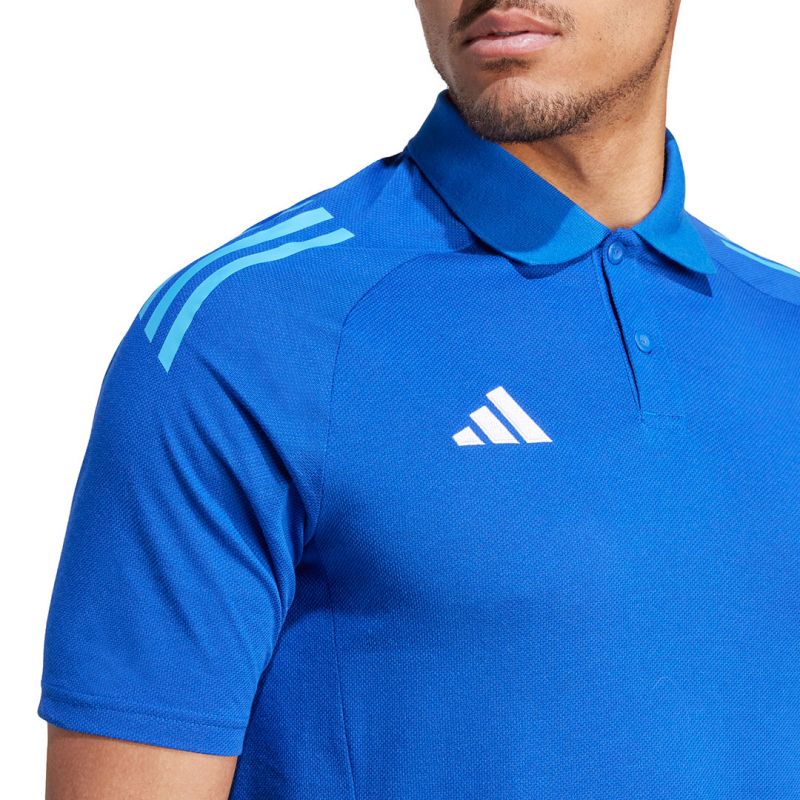 Adidas Tiro 24 Competition Polo men's T-shirt, blue IR7566 Clothing/Football Adidas