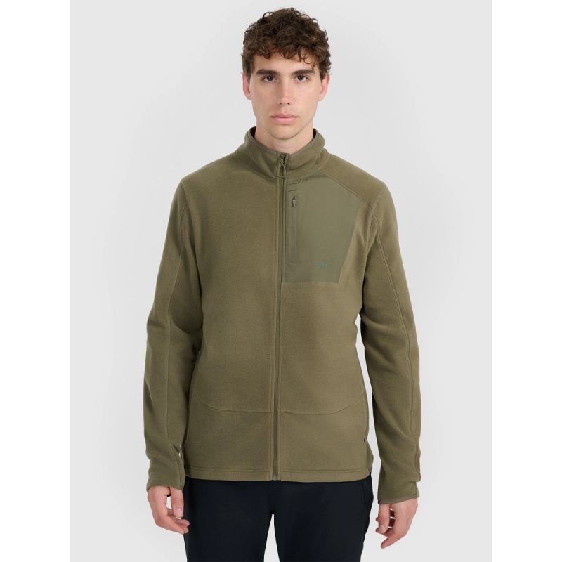 Polartec regular men's fleece with stand-up collar 4F 4FWAW25TFLEM333-43S 4f
