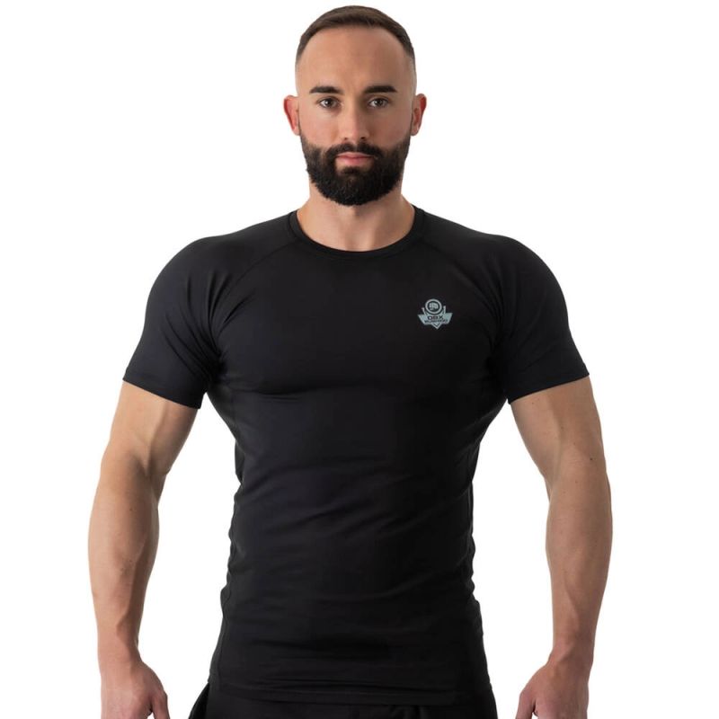 Rashguard short sleeve black BlackRS - S ODZIEŻ - Koszulki treningowe Your Sports Performance