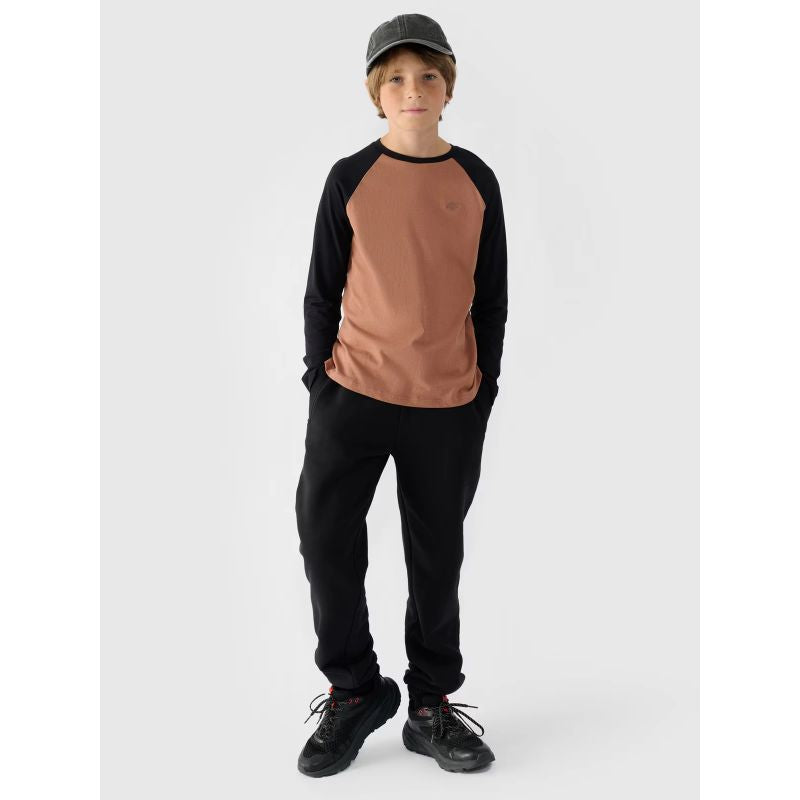 Longsleeve regular plain boys 4F Junior 4FJWAW24TLONM293-65S *Kategoria tymczasowa Your Sports Performance