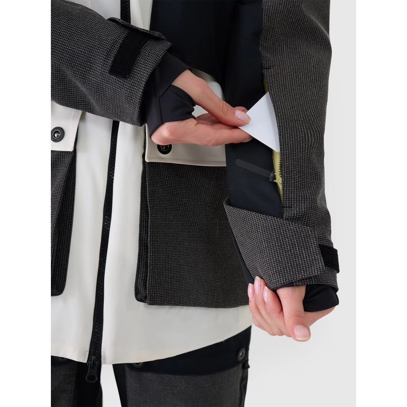 Women's 10000 membrane snowboard jacket 4F 4FWAW24TTJAF587-11S *Kategoria tymczasowa Your Sports Performance