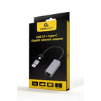 GEMBIRD ADAPTER USB TYPE 3.1 + USB-C -> LAN RJ45 GIGABIT 15CM Kable i adaptery/Adaptery, przejściówki Your Sports Performance