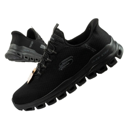 Skechers men's shoes sneakers Glide-Step comfortable lightweight Slip-Ins black Skechers