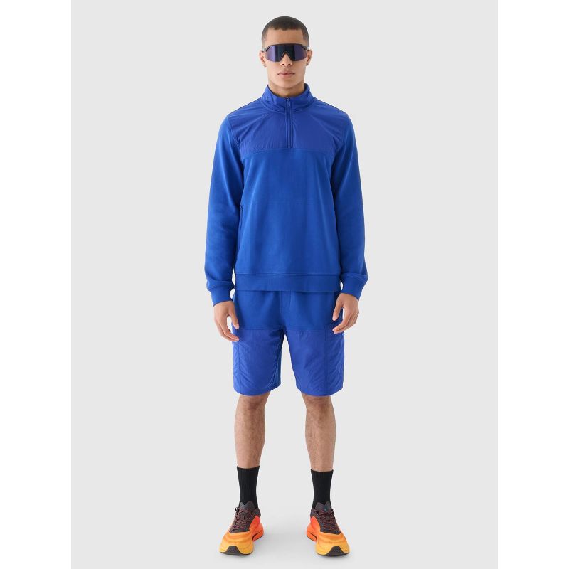 Men's sweatshirt without zipper, without hood, 4F 4FRSS24TSWSM2035-36S *Kategoria tymczasowa Your Sports Performance
