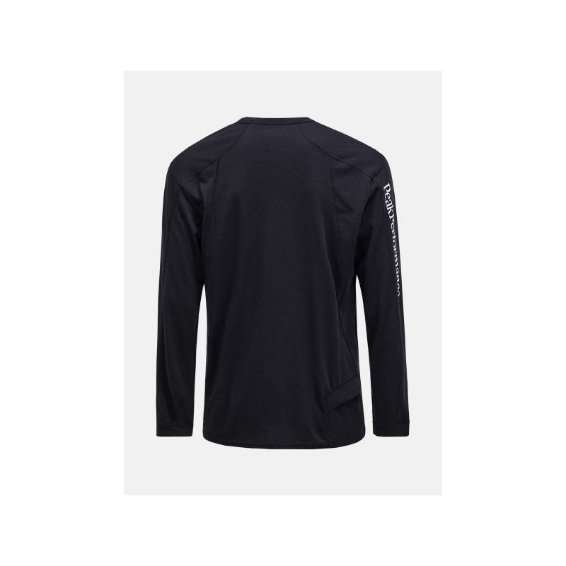 Men’s PEAK PERFORMANCE M Trail Wool Blend LS T-Shirt, black
