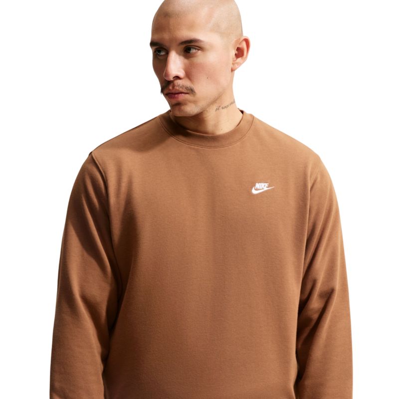 Nike Club FT Men's Sweatshirt Light Brown FN3888 270