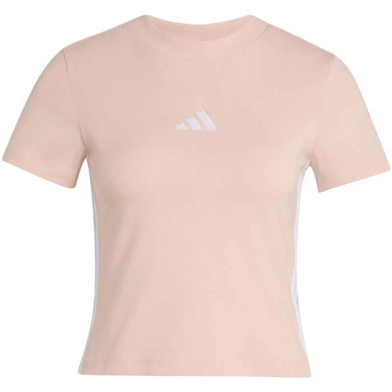 adidas Essentials 3-Stripes Slim Baby T-shirt, Pastel Pink KD2343