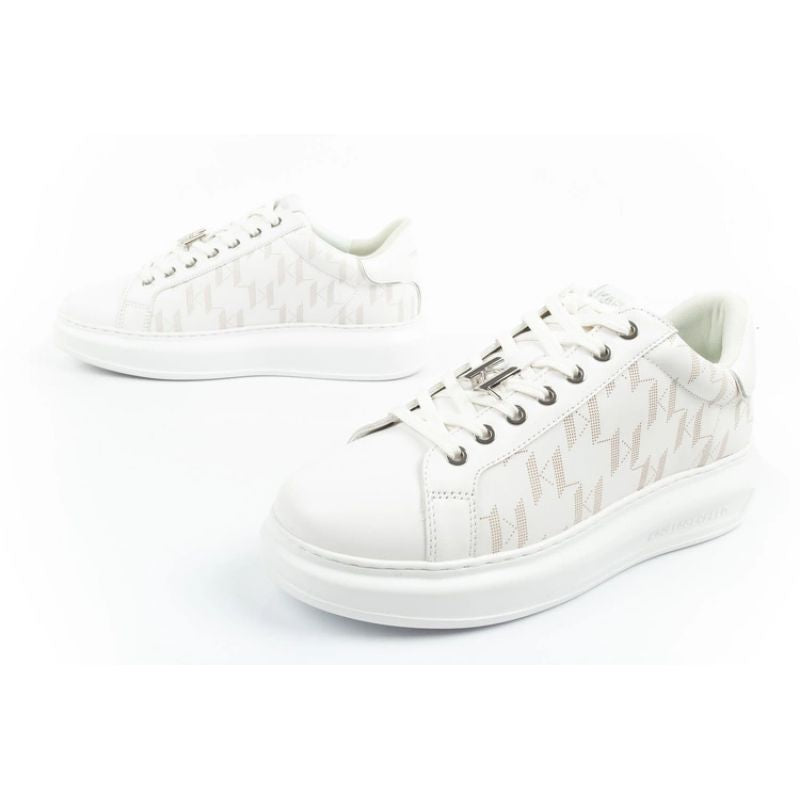 Karl Lagerfeld Kapri men's shoes sneakers natural leather white In preparation Your Sports Performance