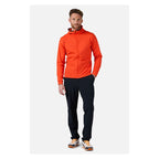 ROSSIGNOL Men's Mid Layer Thin Fz Sweatshirt Orange