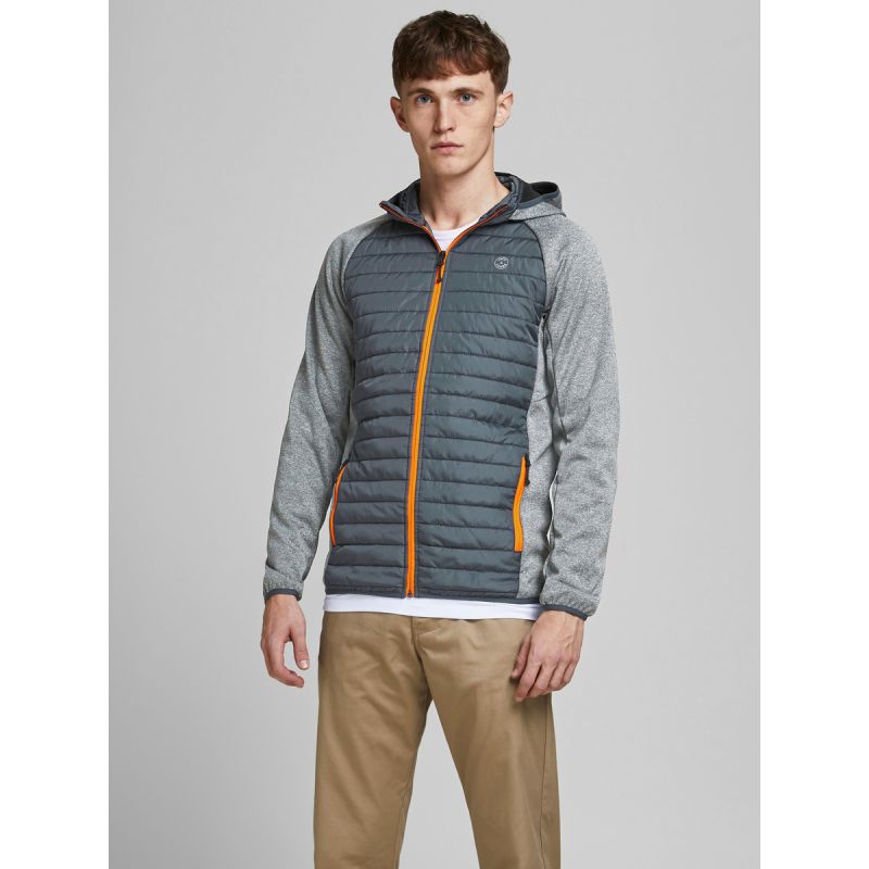 Jack&Jones JJEMULTI QUILTED JACKET 12182242 GREY MELANGE/SET-IN SLE To be categorized Your Sports Performance