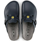 Women's Birkenstock Boston ESD Blue clogs natural leather narrow slippers (0061388) Footwear/Lifestyle/Brinkenstock/Klapki/chodaki Birkenstock